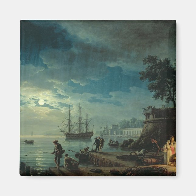 Natt: En port i månljuset, 1748 Magnet (Framsidan)