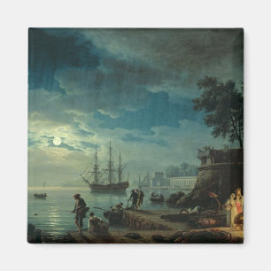Natt: En port i månsken, 1748 Magnet