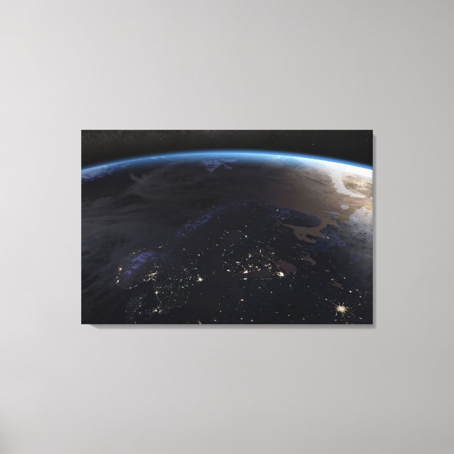 Natt Fjärdeuropa Canvastryck (Framsida)