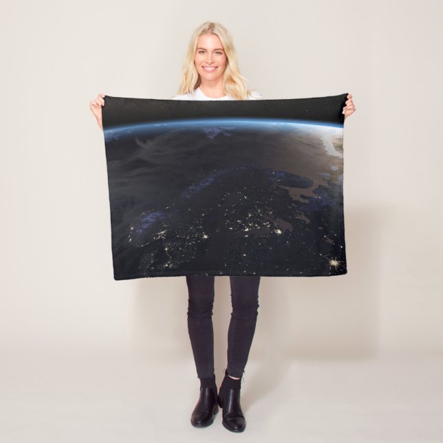 Natt Fjärdeuropa Fleecefilt (På plats)