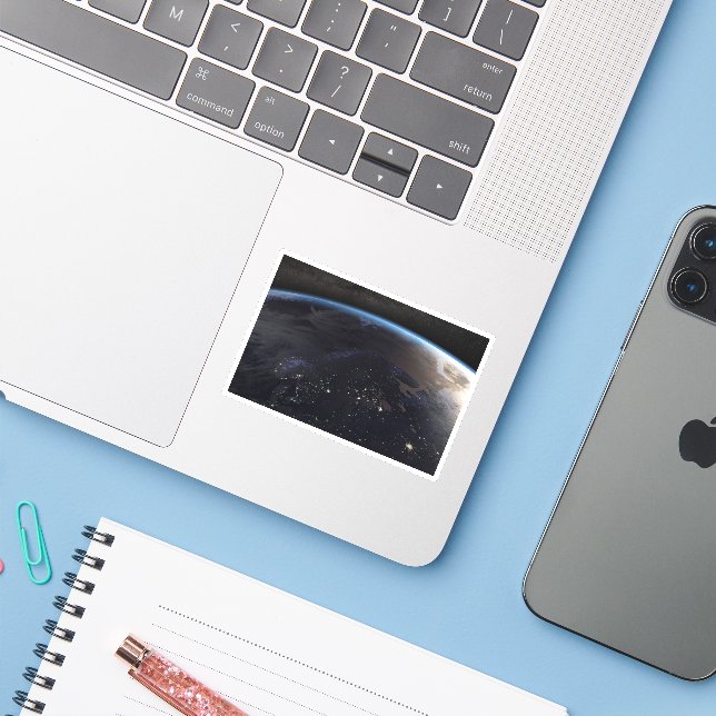 Natt Fjärdeuropa Klistermärken (Laptop med iPhone)