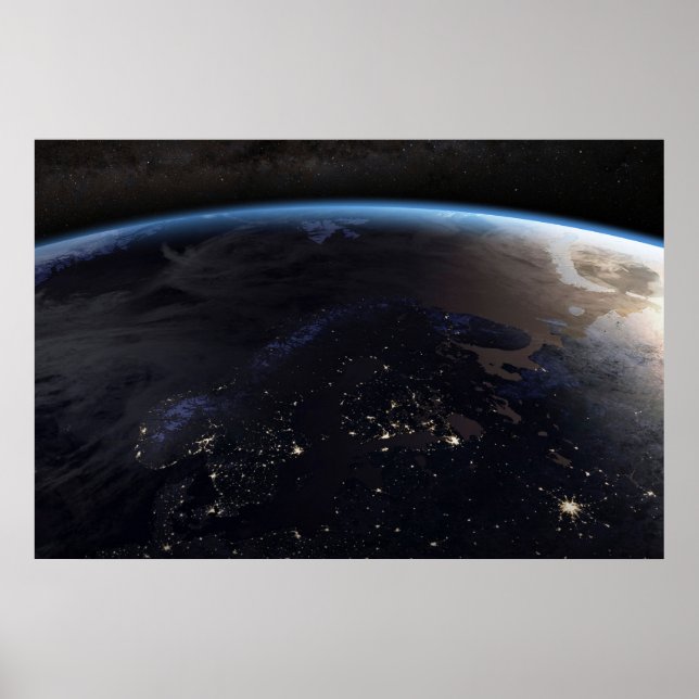 Natt Fjärdeuropa Poster (Framsidan)