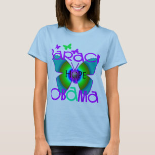 Nätt fjärilsserviceBarack Obama T-tröja T Shirt