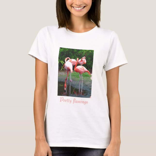 Nätt flamingo t shirt (Framsida)