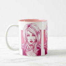 Nätt flickaansikte - rosa