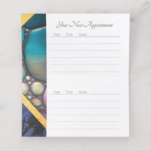 Nätt flytande bildar tidsbeställning kort (Inuti utvikt)