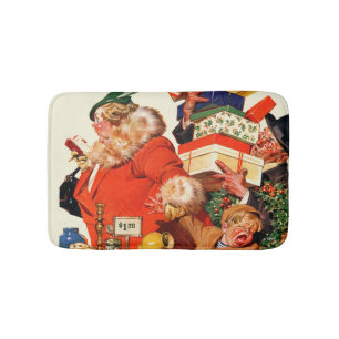 Natt för jul badrumsmatta