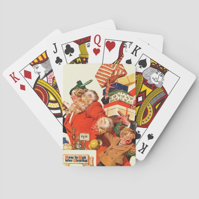 Natt för jul spelkort (Baksidan)