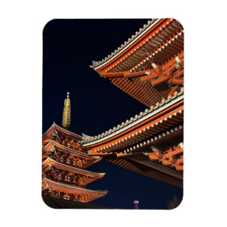 Natt för Kaminarimon i Tokyo Japan Magnet