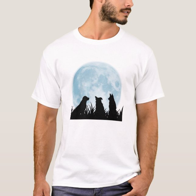 Natt för tre hundar tee (Framsida)