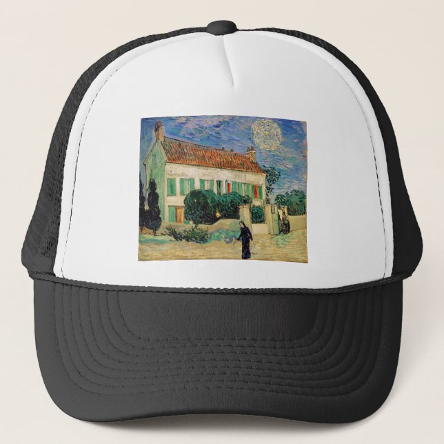 Natt för Van Gogh vithus Truckerkeps (Framsida)