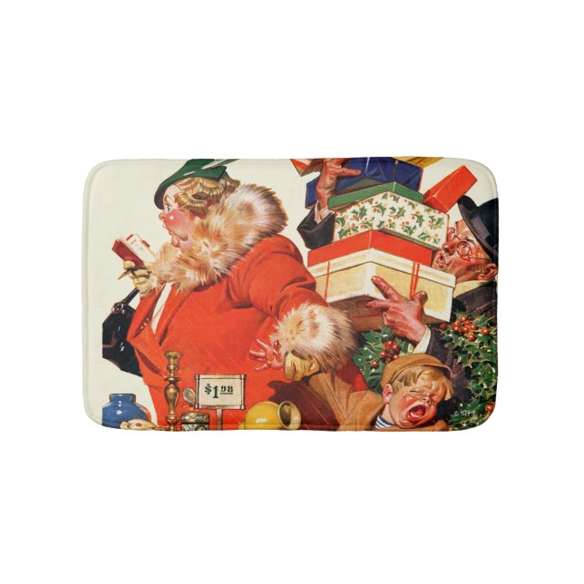 Natt före jul badrumsmatta (Framsidan)