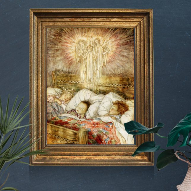 Natt före jul Barn i Bed Poster (Skapare uppladdad)