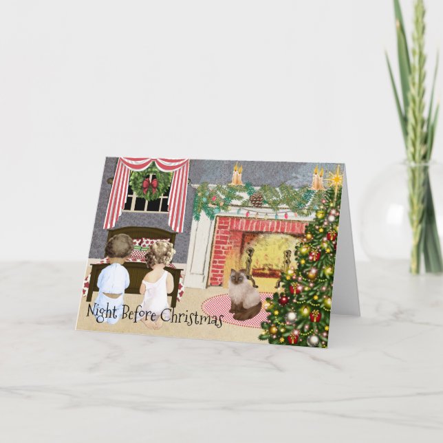 Natt före jul helgkort (Framsida)
