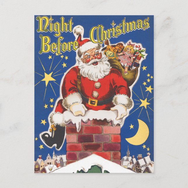 Natt före jul - vykort (Framsida)