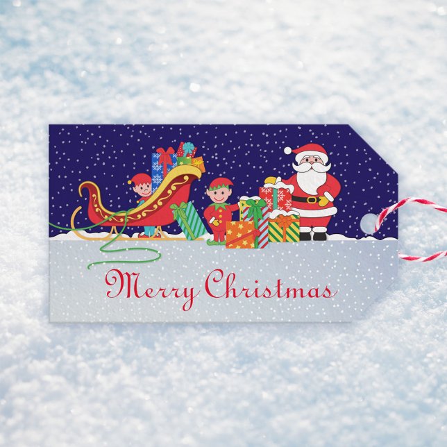 Natt före Juletiketter Presentetikett (Skapare uppladdad)