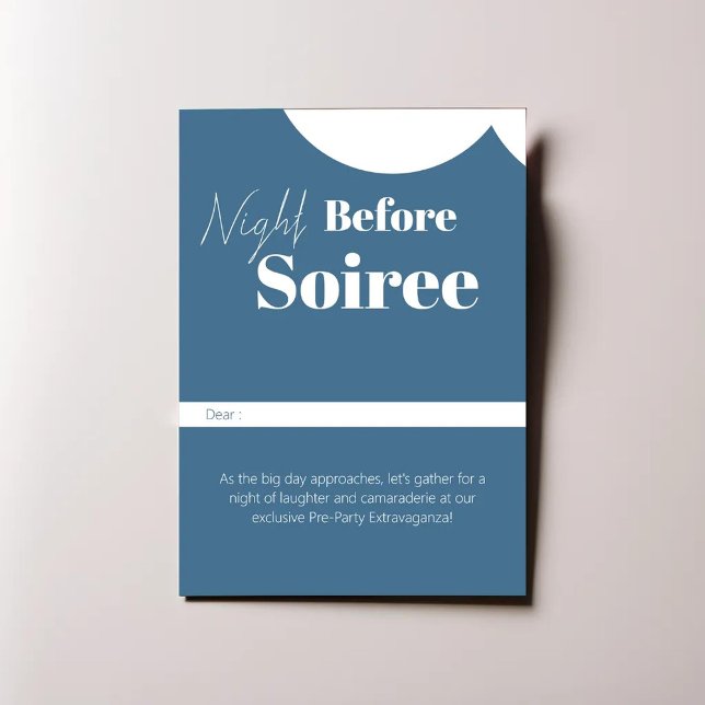 Natt före ödrad pastellblå design inbjudningar (Skapare uppladdad)