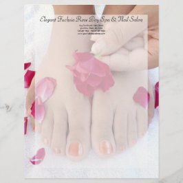 Nätt Fuchsia rosa rosPedicuresalong Brevhuvud