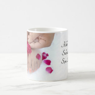 Nätt Fuchsia rosa rosPedicuresalong Kaffemugg