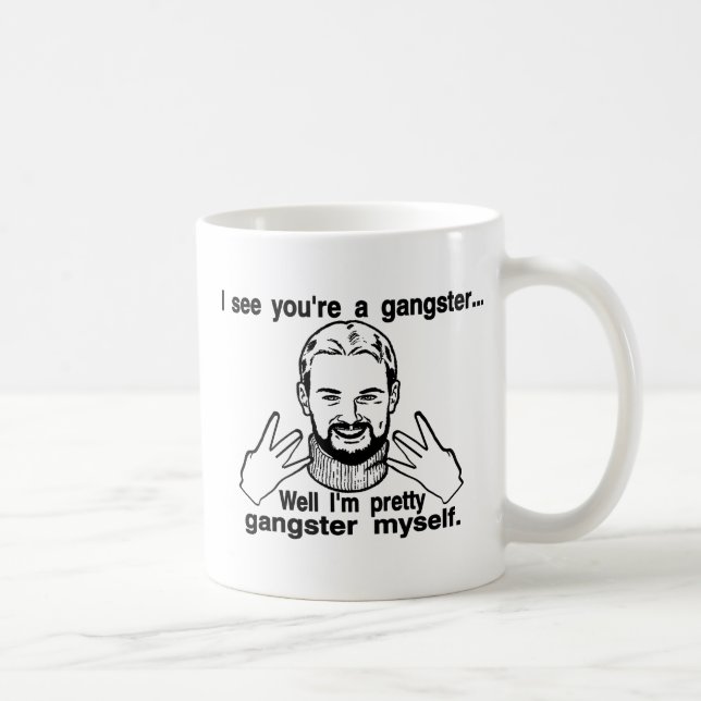 Nätt gangster jag själv kaffemugg (Höger)