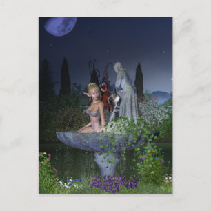 Natt Garden Fairy Vykort
