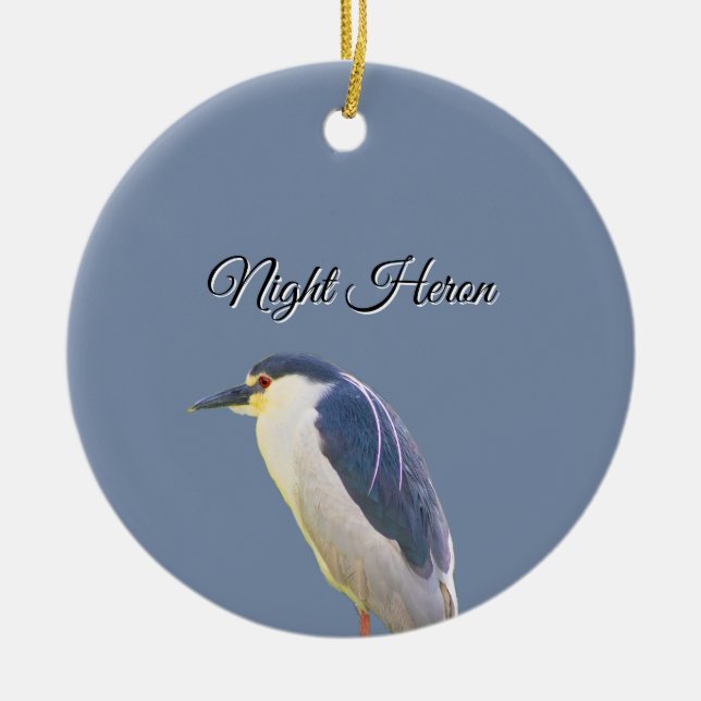Natt Heron Bird Ornament (Framsidan)