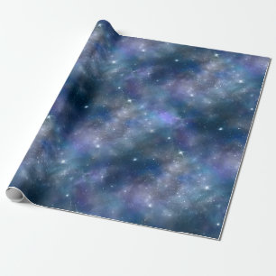 Natt himlar Cloudy omsluter pappert Presentpapper