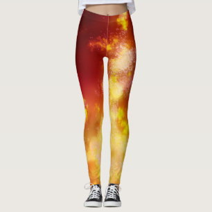 Natt Himmel Flamma Leggings