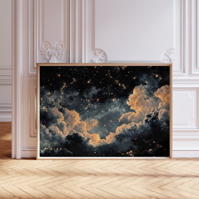 Natt himmel med stjärnor poster (Skapare uppladdad)