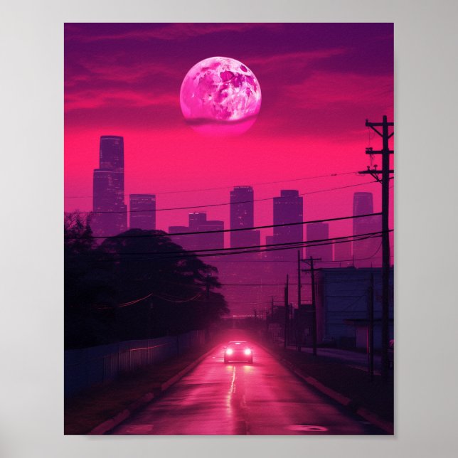 Natt i Houston Texas USA Poster (Framsidan)
