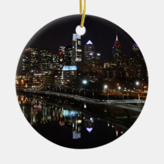 Natt i Philly Julgransprydnad Keramik