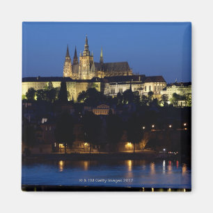 Natt i Prague, tjeckisk republik Magnet