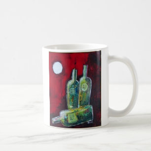 Natt i rött kaffemugg