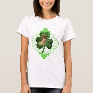 Nätt irländsk dam t-shirt
