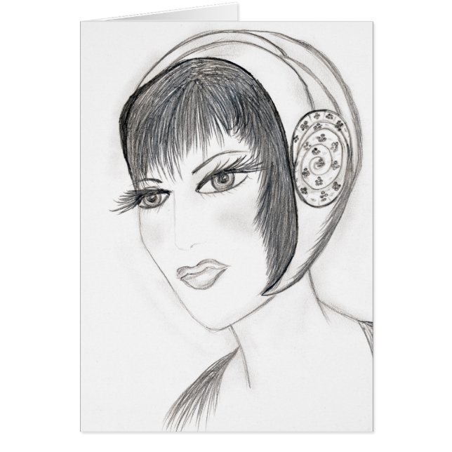 Nätt klaff hälsningskort (Framsidan)