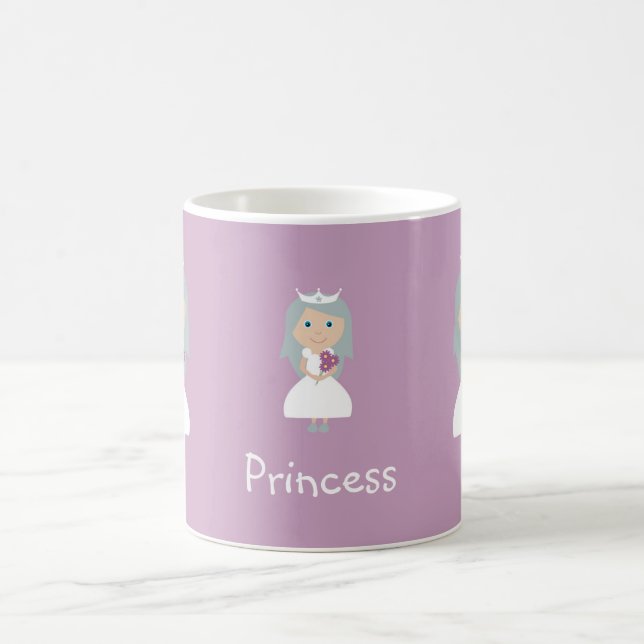Nätt lila Princessmugg Kaffemugg (Center)