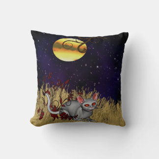 Natt Måne Cat Halloween Pillow Kudde