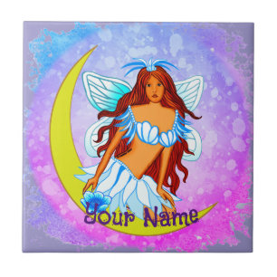 Natt Måne Dream Fairy tile Kakelplatta