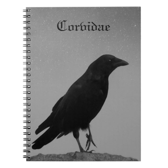Natt med Corvidae Anteckningsbok (Framsidan)