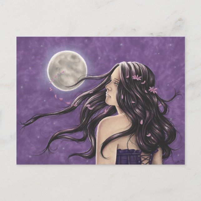 Natt Melancholy-vykort Vykort (Framsida)