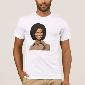 Nätt Michelle Obama ansikte Tee Shirt