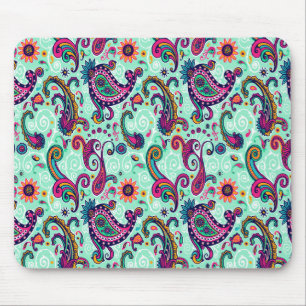 Nätt Mint Paisley Musmatta