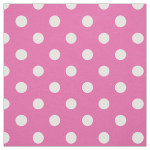 Nätt mönster för Primroserosa- och vitpolka dot Tyg