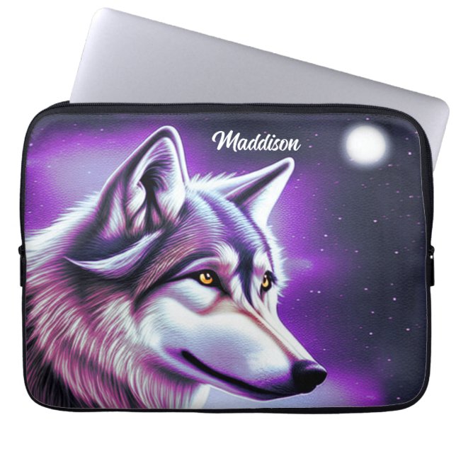 Natt Mystical Varg Laptop sleeve (Framsidan)