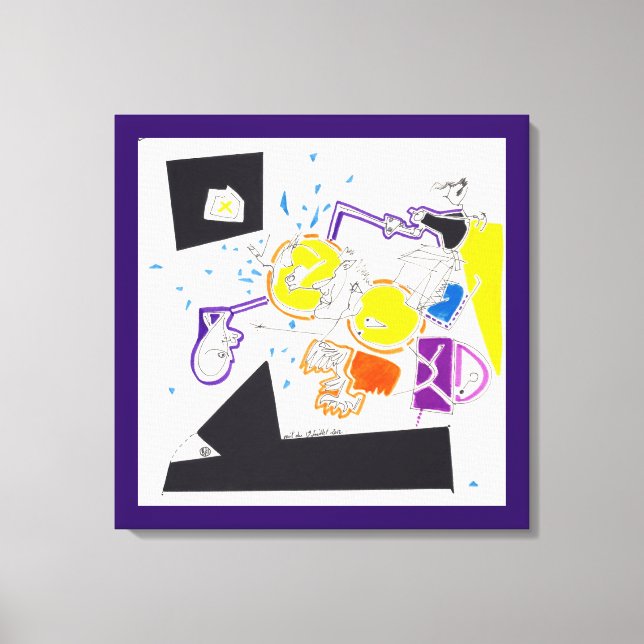 Natt & Nap Teckning 09 Kanvastryck (Framsida)