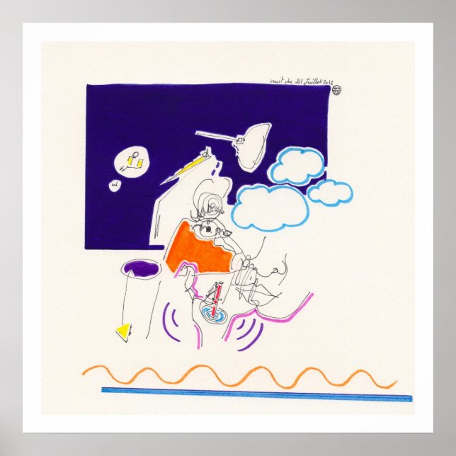 Natt & Nap Teckning 11 från PBaud Archival Poster (Framsidan)