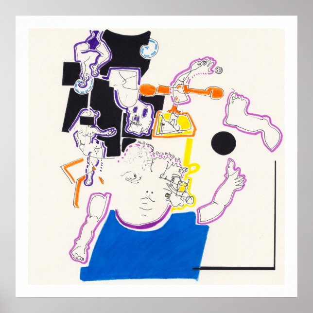 Natt & Nap Teckning 14 från PBaud Archival Poster (Framsidan)