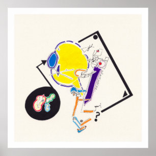 Natt & Nap Teckning 15 av PBaud Archival Poster