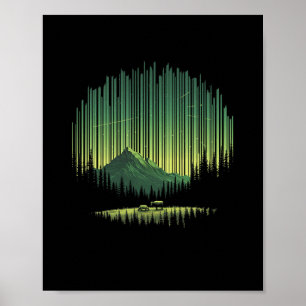 Natt Natur Vilda Djur Träd Grön Utomhus Skog Poster