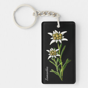 Nätt nyckelring för Edelweiss blommaanpassningsb